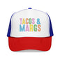 Trucker Hat — "Tacos & Margs" Colorful Retro Foam Mesh Cap