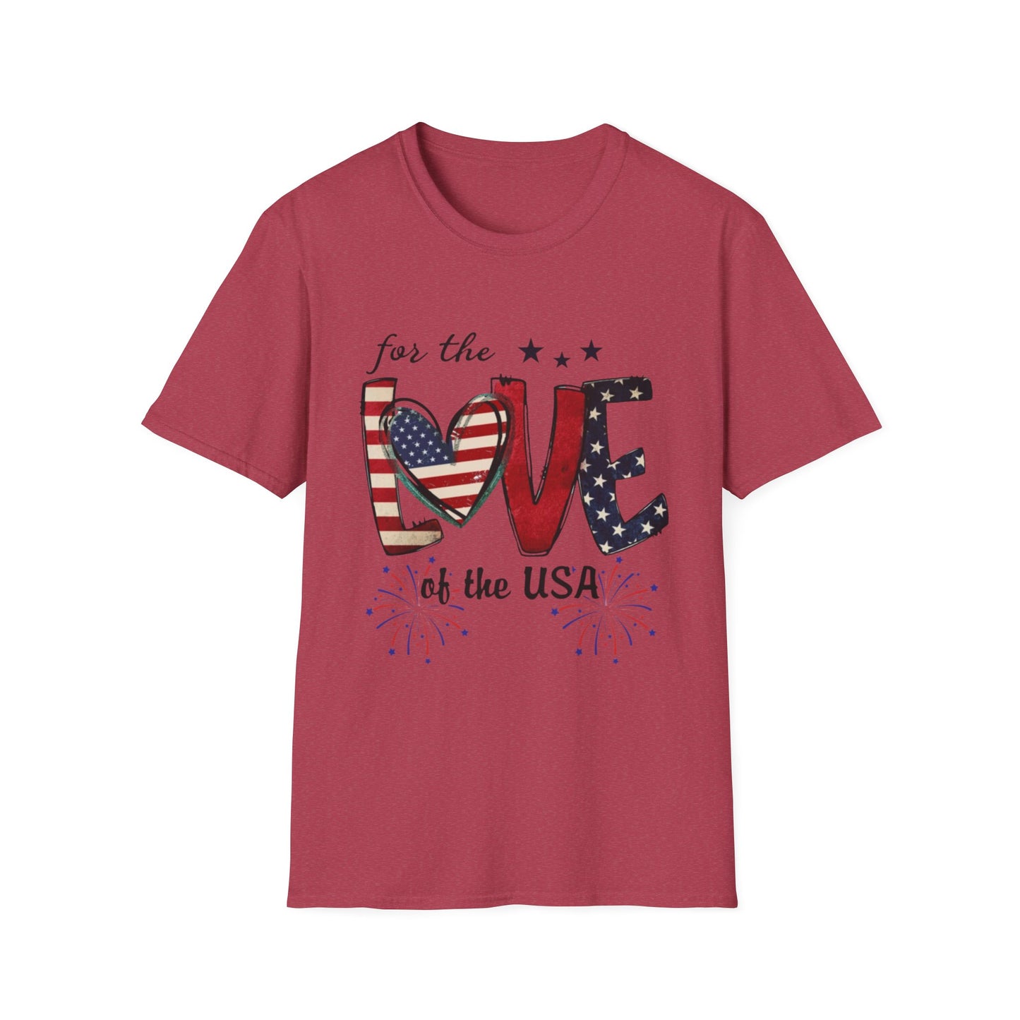 Patriotic "For the Love of the USA" T-Shirt