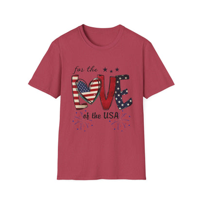 Patriotic "For the Love of the USA" T-Shirt
