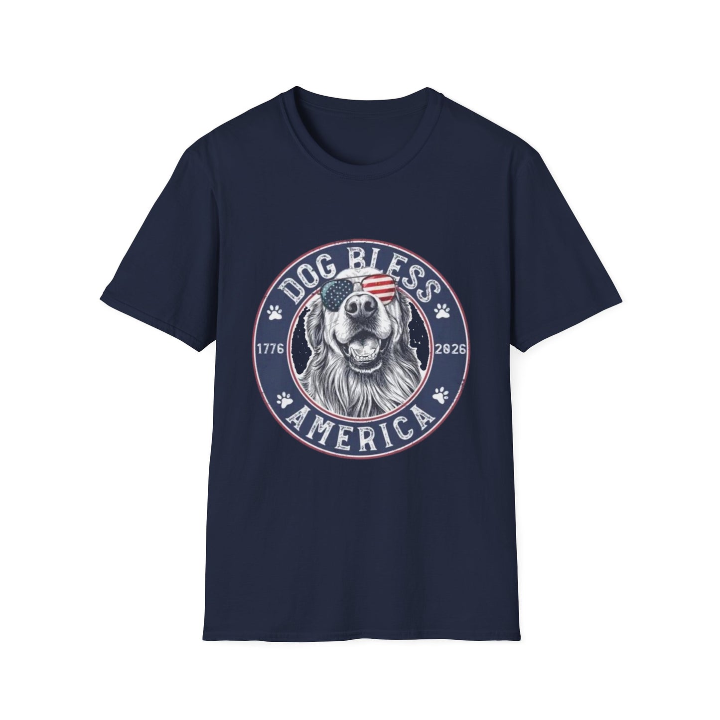 Dog Bless America T-Shirt — Patriotic Dog Graphic Tee ("Dog Bless")