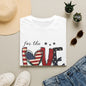 Patriotic "For the Love of the USA" T-Shirt