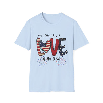 Patriotic "For the Love of the USA" T-Shirt