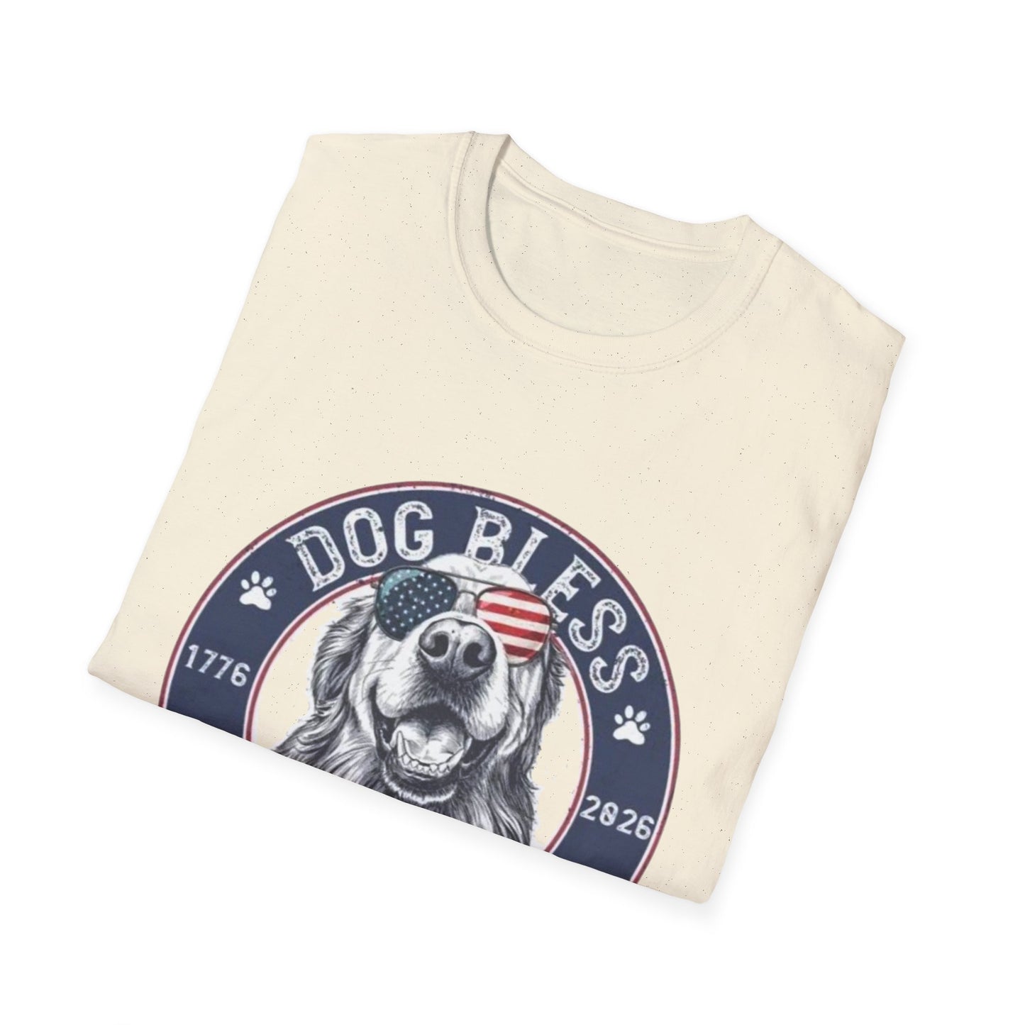 Dog Bless America T-Shirt — Patriotic Dog Graphic Tee ("Dog Bless")