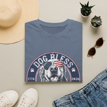 Dog Bless America T-Shirt — Patriotic Dog Graphic Tee ("Dog Bless")