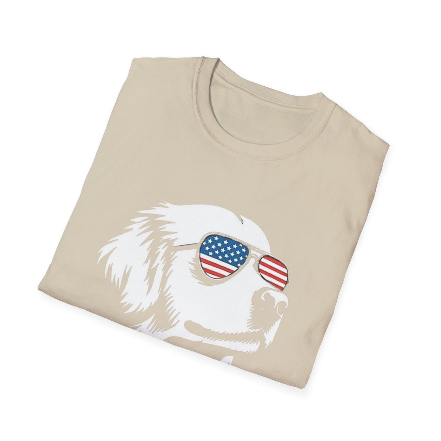 Patriotic Dog Tee — ‘Merica Sunglasses American Flag T-Shirt