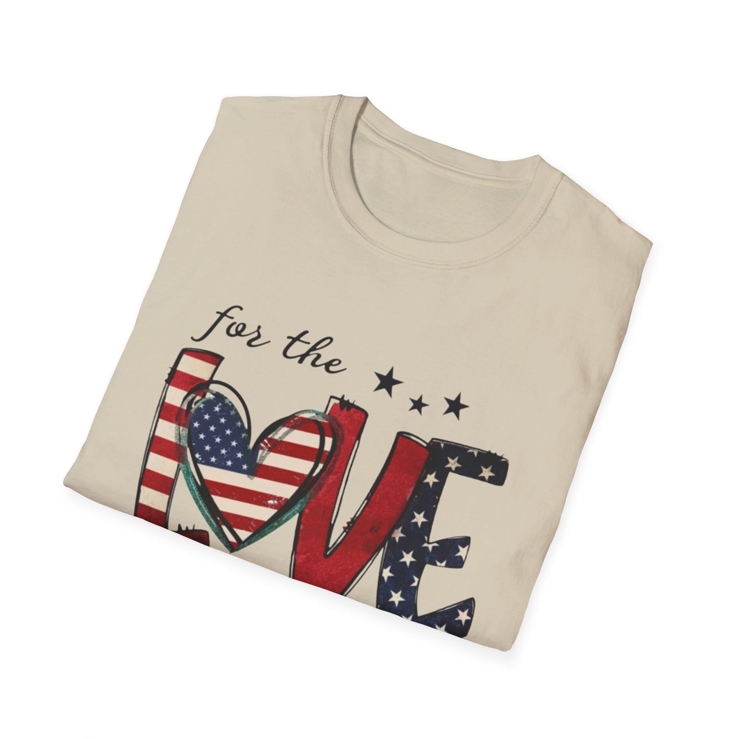 Patriotic "For the Love of the USA" T-Shirt