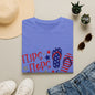 T-Shirt — "Flips Flops Fireworks & Freedom" Patriotic Fourth of July Tee