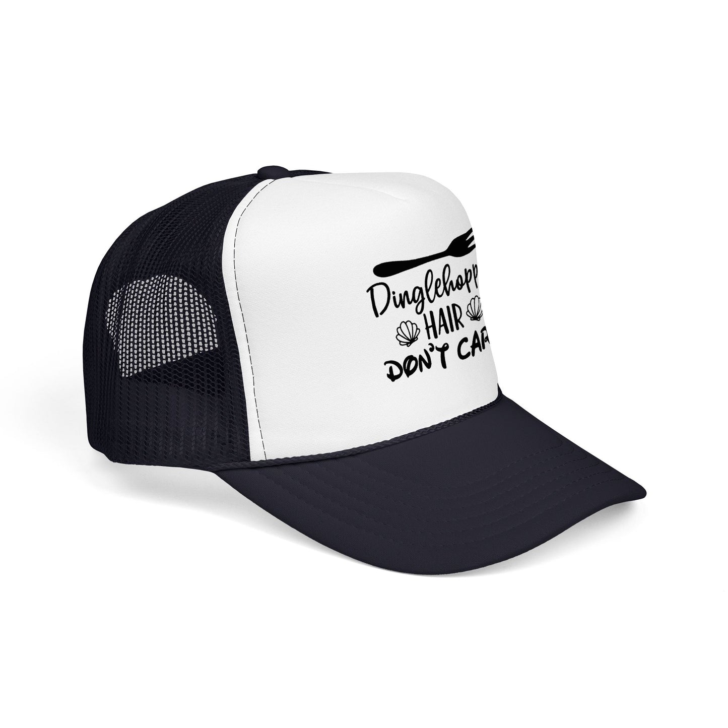 Dinglehopper Hair Don't Care; Trucker style hat