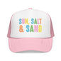 Sun, Salt & Sand Trucker Hat — Colorful Beach Foam Cap