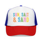 Sun, Salt & Sand Trucker Hat — Colorful Beach Foam Cap