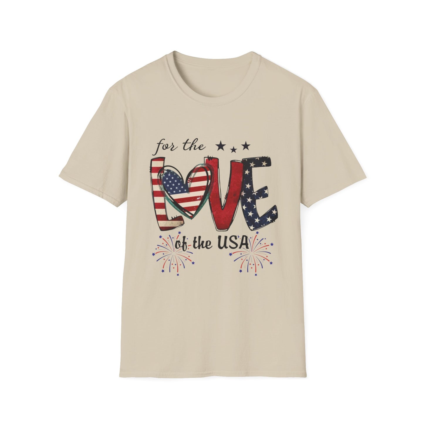 Patriotic "For the Love of the USA" T-Shirt