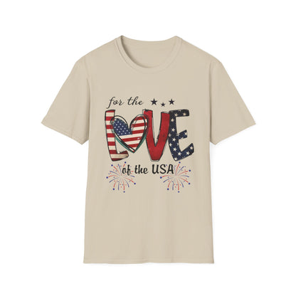 Patriotic "For the Love of the USA" T-Shirt