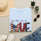 Patriotic "For the Love of the USA" T-Shirt