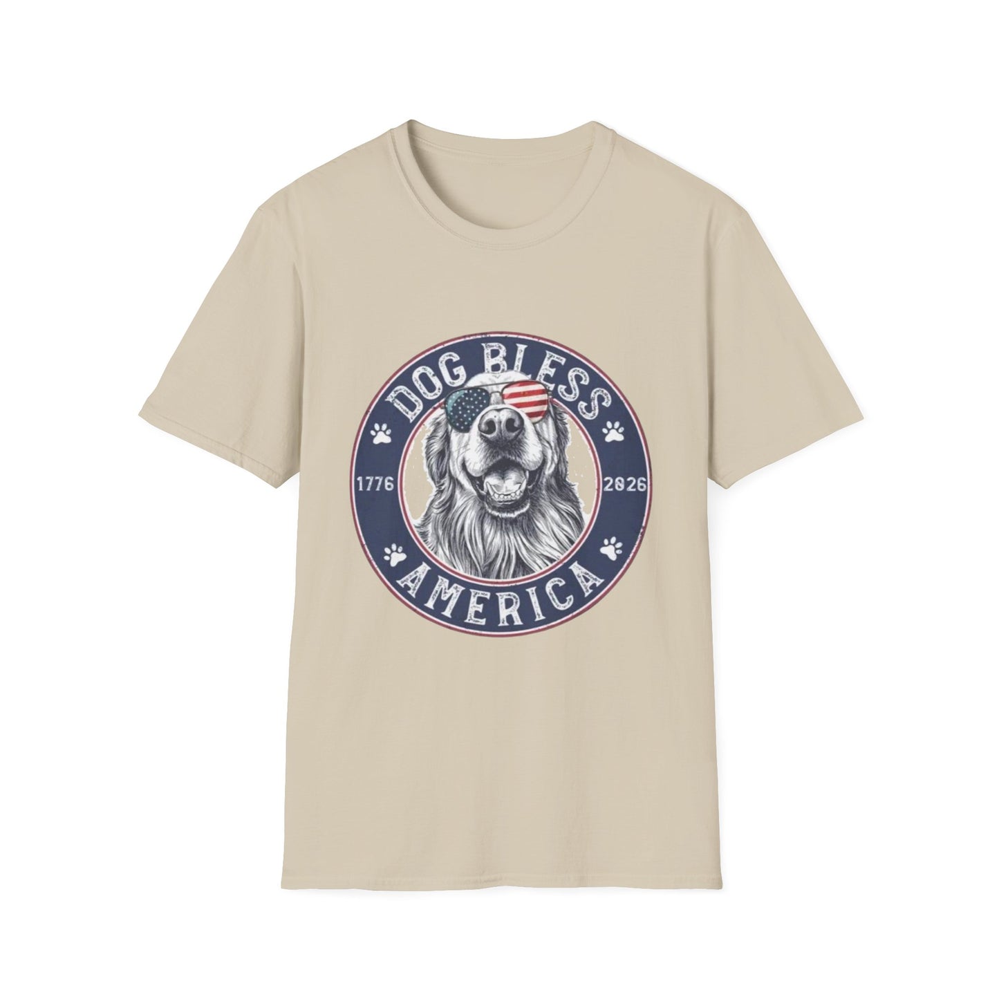 Dog Bless America T-Shirt — Patriotic Dog Graphic Tee ("Dog Bless")