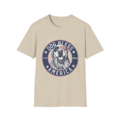 Dog Bless America T-Shirt — Patriotic Dog Graphic Tee ("Dog Bless")