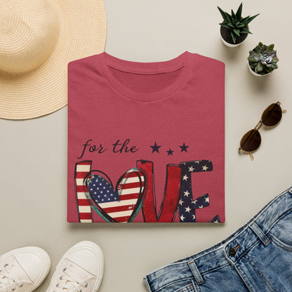 Patriotic "For the Love of the USA" T-Shirt