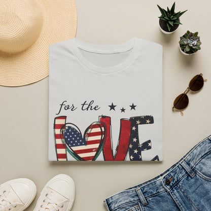 Patriotic "For the Love of the USA" T-Shirt