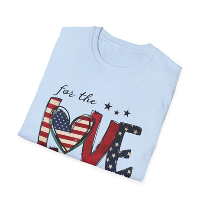 Patriotic "For the Love of the USA" T-Shirt
