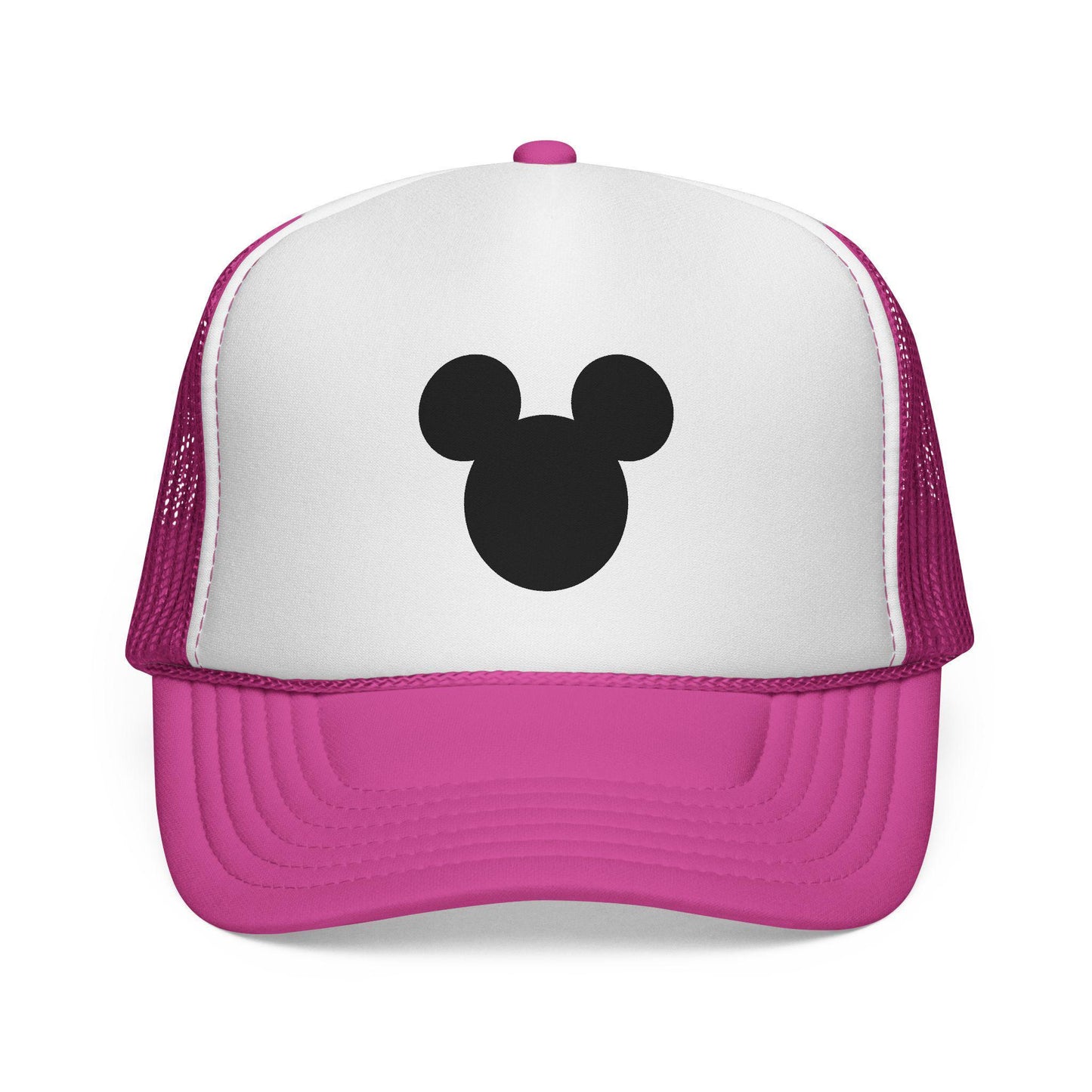 Mouse Silhouette Trucker | Black White Minimalist Cap