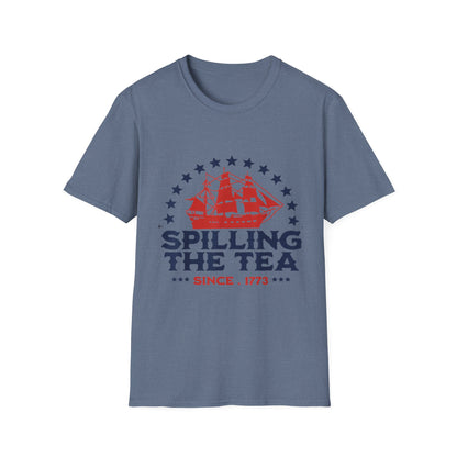 Spilling the Tea Since 1773 Tee — Revolutionary Boston Tea Party Ship T-Shirt