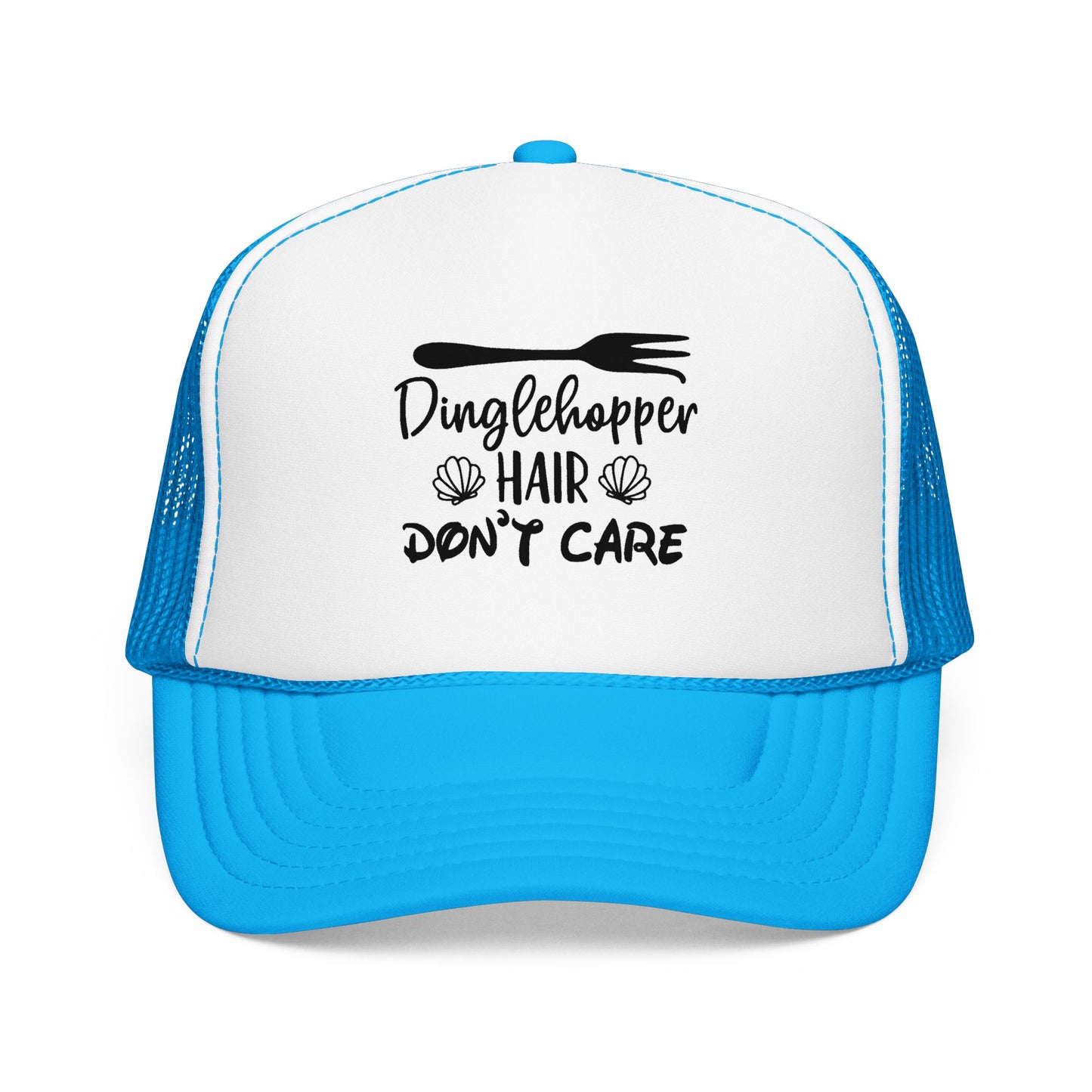 Dinglehopper Hair Don't Care; Trucker style hat