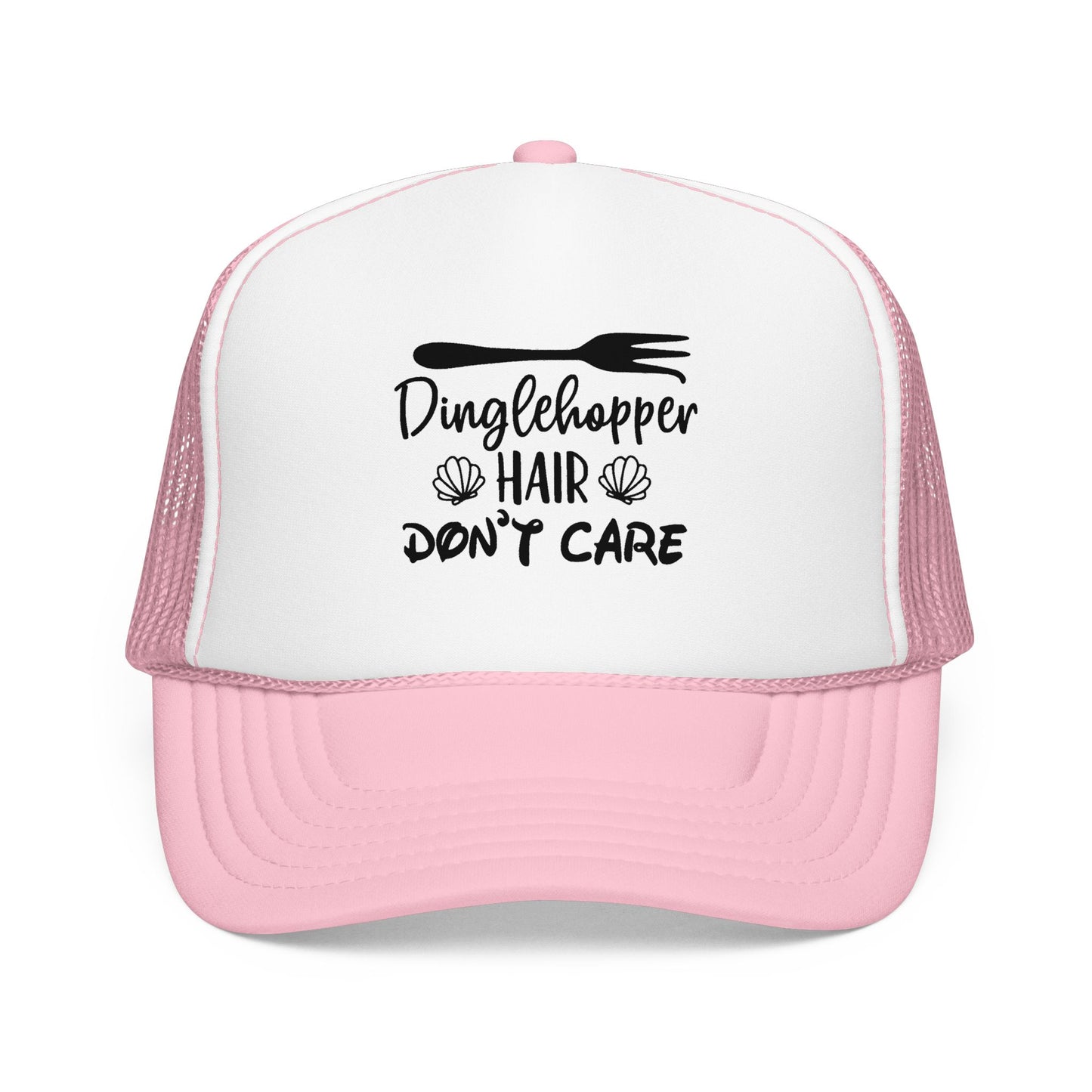 Dinglehopper Hair Don't Care; Trucker style hat