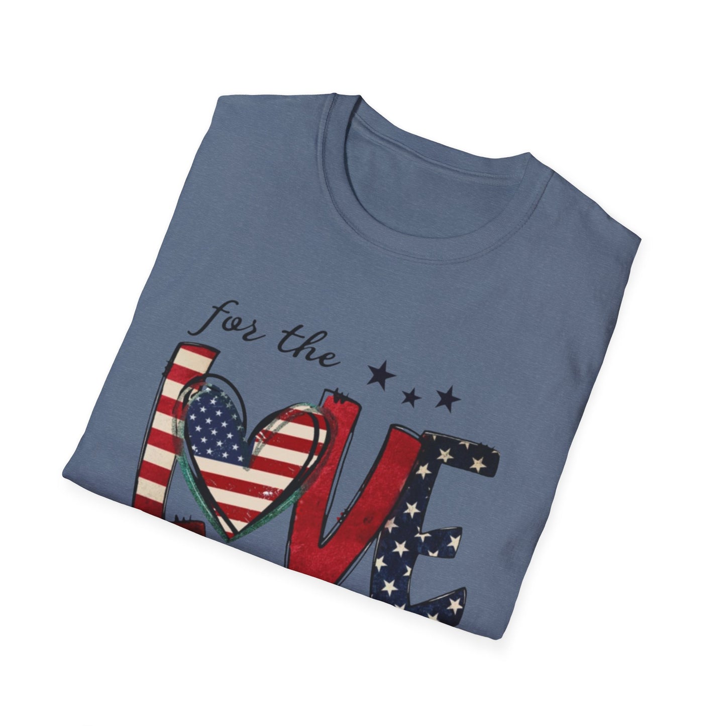 Patriotic "For the Love of the USA" T-Shirt