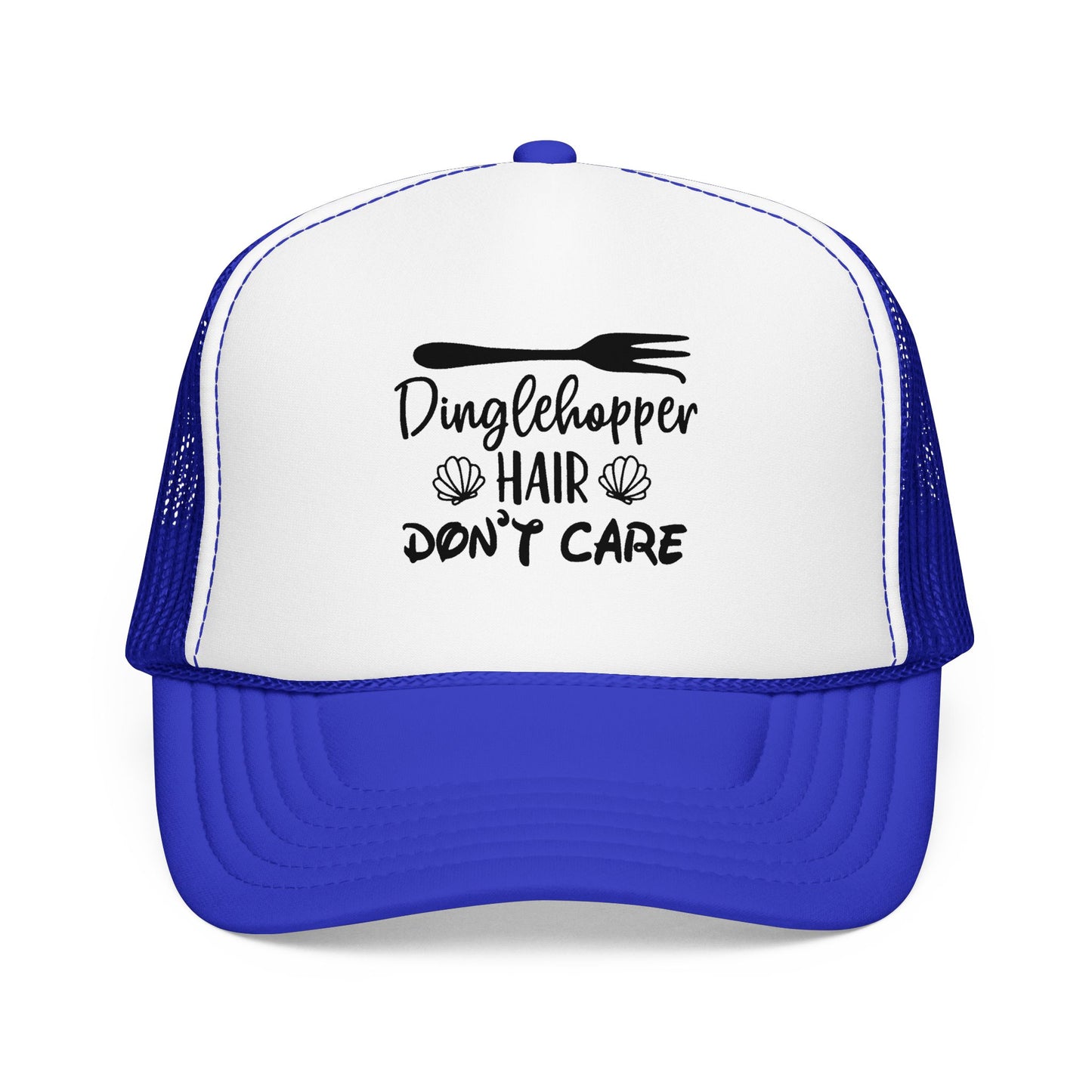 Dinglehopper Hair Don't Care; Trucker style hat