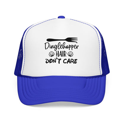 Dinglehopper Hair Don't Care; Trucker style hat