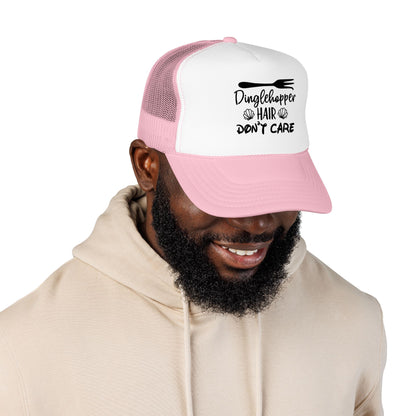 Dinglehopper Hair Don't Care; Trucker style hat