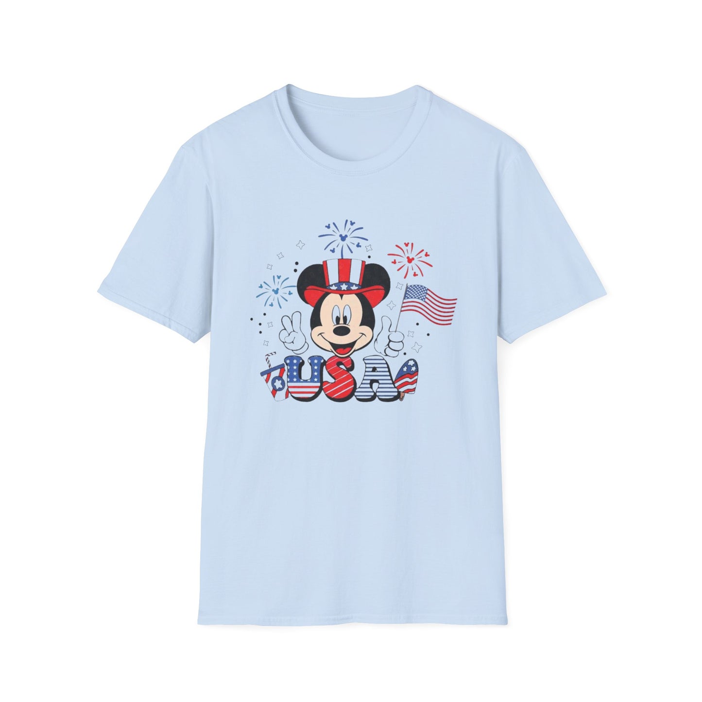 Patriotic Mickey USA T-Shirt — Fourth of July Fireworks Tee