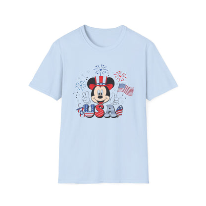Patriotic Mickey USA T-Shirt — Fourth of July Fireworks Tee