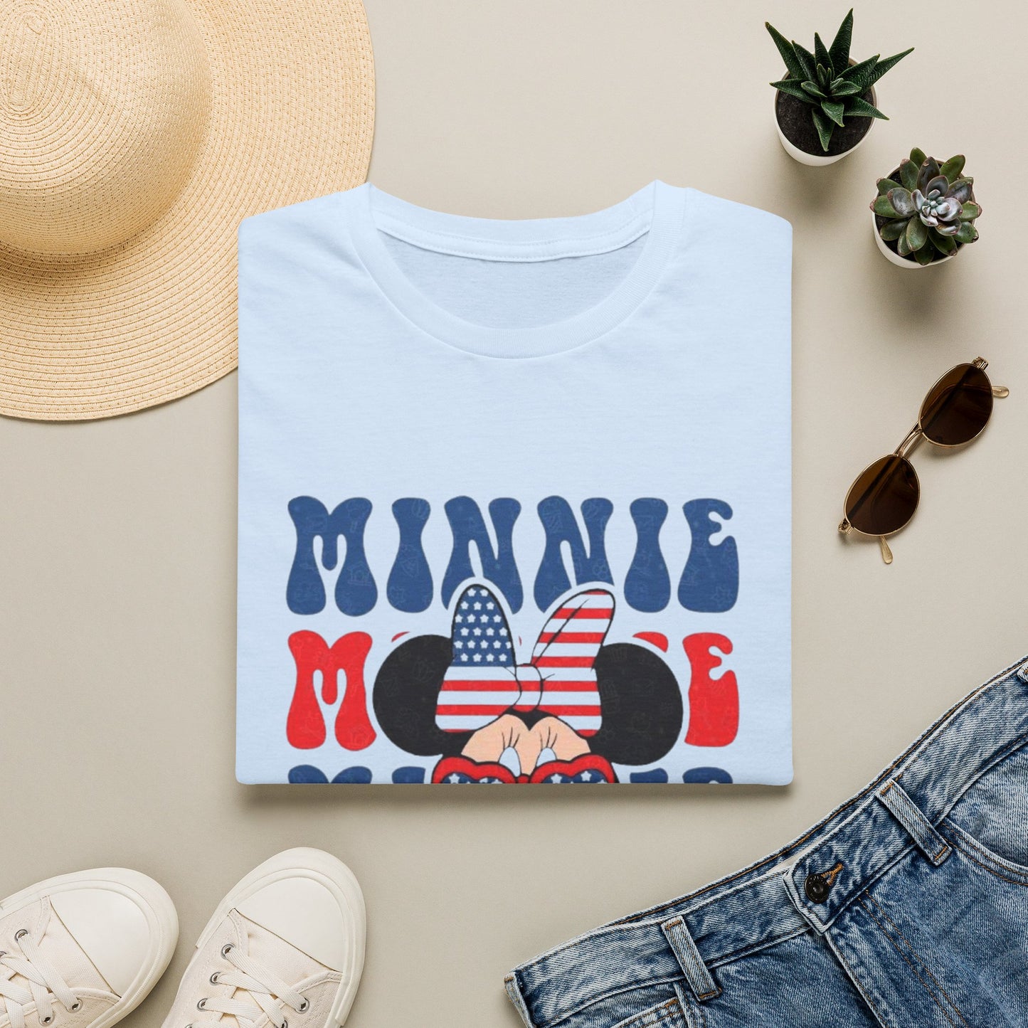 Minnie Patriotic Graphic T-Shirt