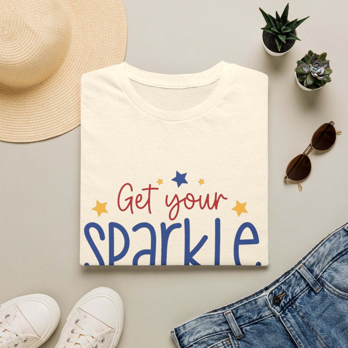 Get Your Sparkle T-Shirt — Patriotic Stars Graphic Tee