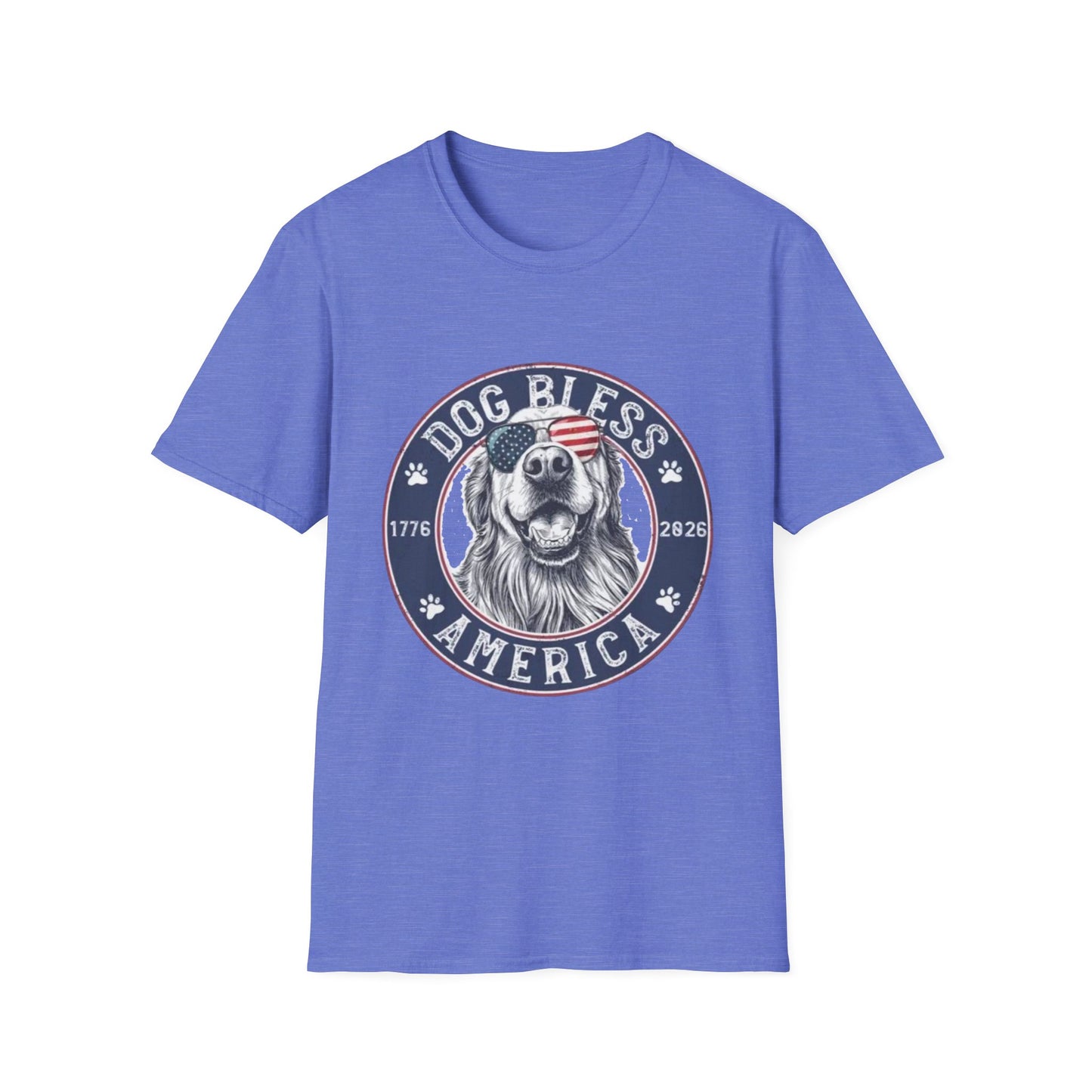 Dog Bless America T-Shirt — Patriotic Dog Graphic Tee ("Dog Bless")