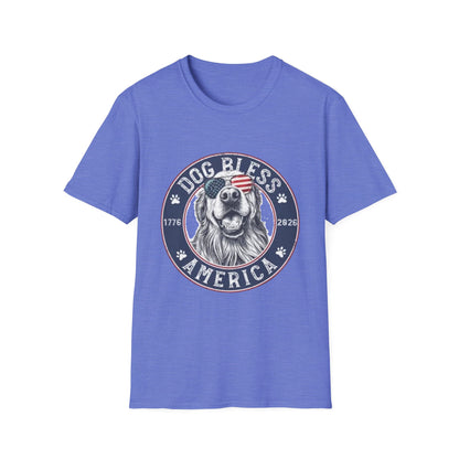 Dog Bless America T-Shirt — Patriotic Dog Graphic Tee ("Dog Bless")