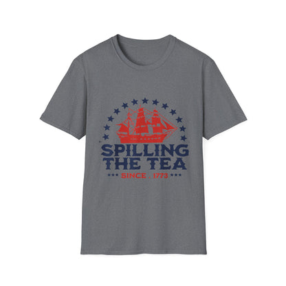 Spilling the Tea Since 1773 Tee — Revolutionary Boston Tea Party Ship T-Shirt