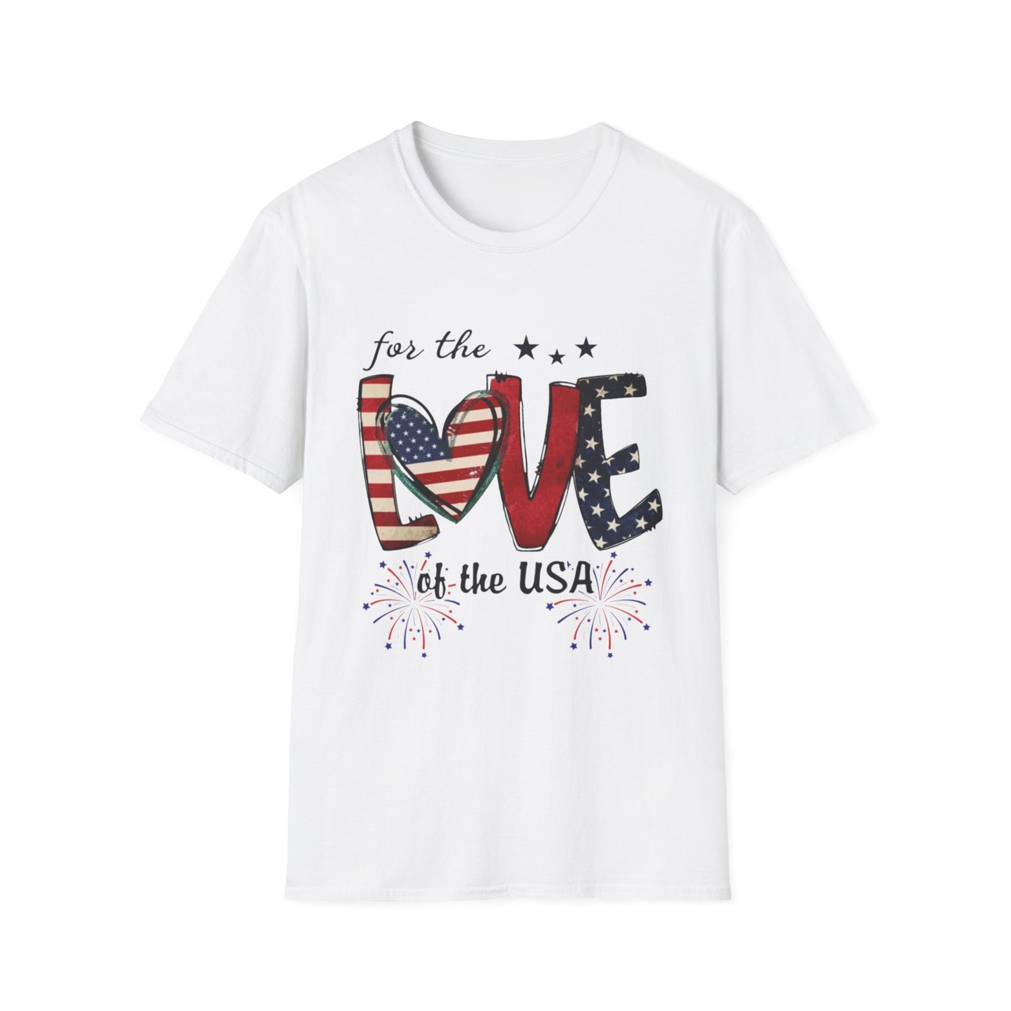 Patriotic "For the Love of the USA" T-Shirt