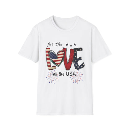 Patriotic "For the Love of the USA" T-Shirt