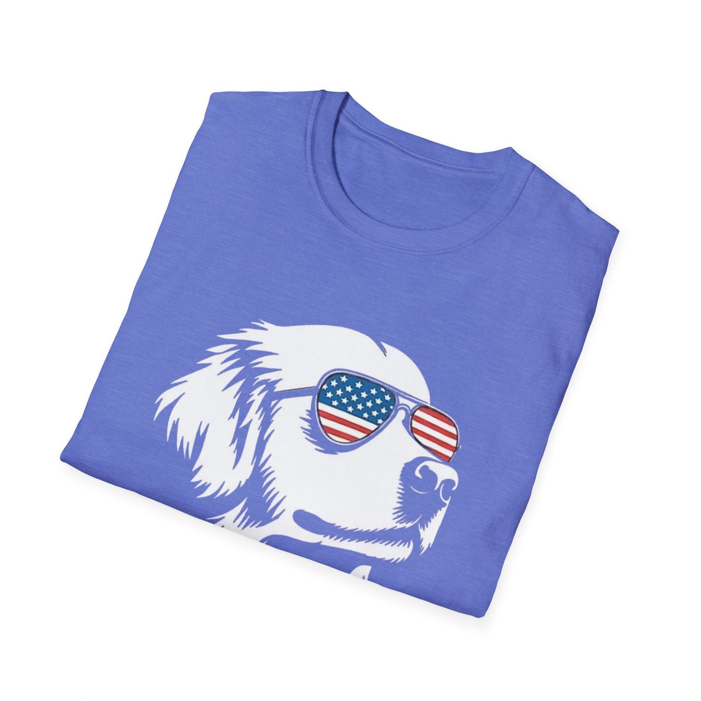 Patriotic Dog Tee — ‘Merica Sunglasses American Flag T-Shirt