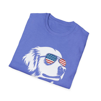 Patriotic Dog Tee — ‘Merica Sunglasses American Flag T-Shirt