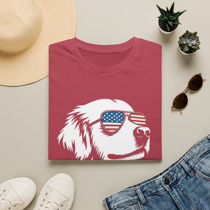 Patriotic Dog Tee — ‘Merica Sunglasses American Flag T-Shirt