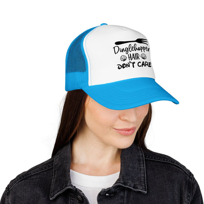 Dinglehopper Hair Don't Care; Trucker style hat