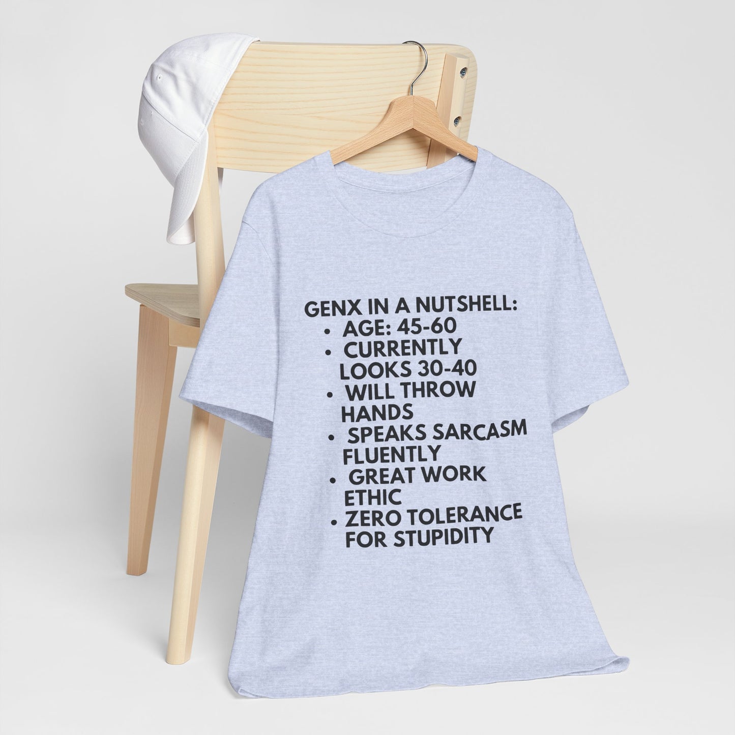 Gen X In A Nutshell Tee — Funny Vintage GenX Humor T-Shirt
