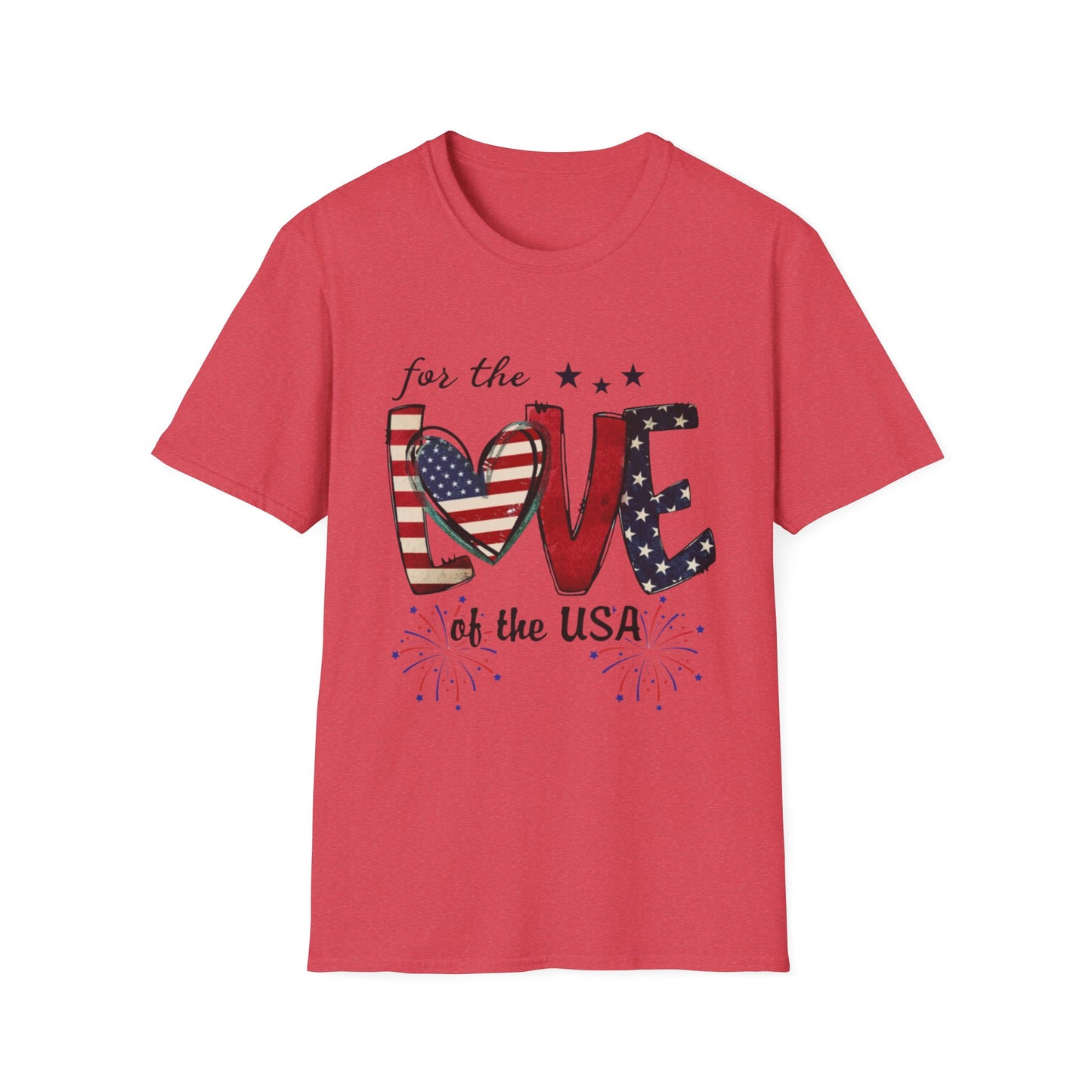 Patriotic "For the Love of the USA" T-Shirt