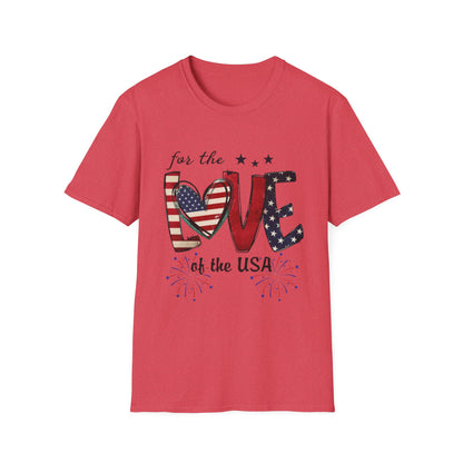 Patriotic "For the Love of the USA" T-Shirt
