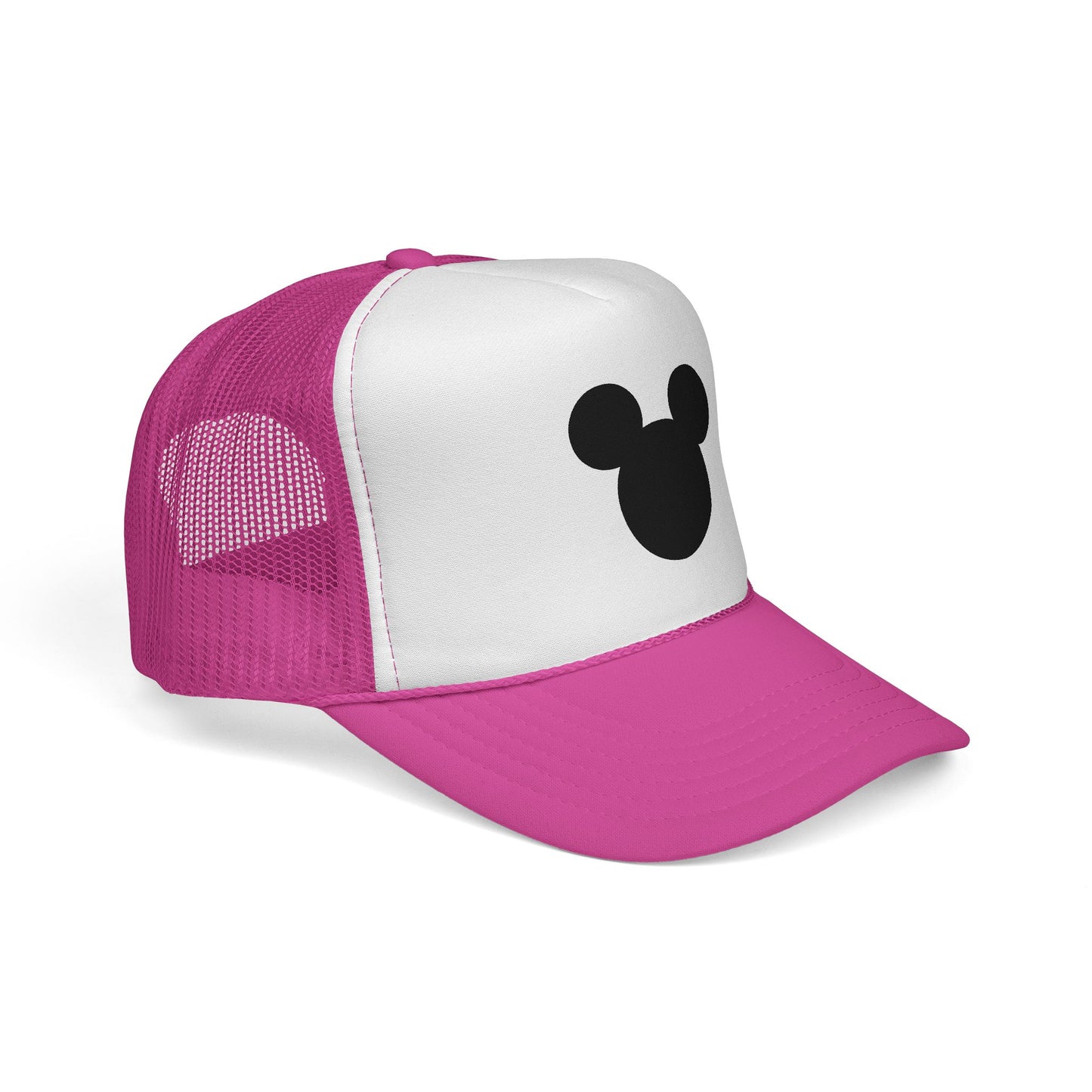 Mouse Silhouette Trucker | Black White Minimalist Cap