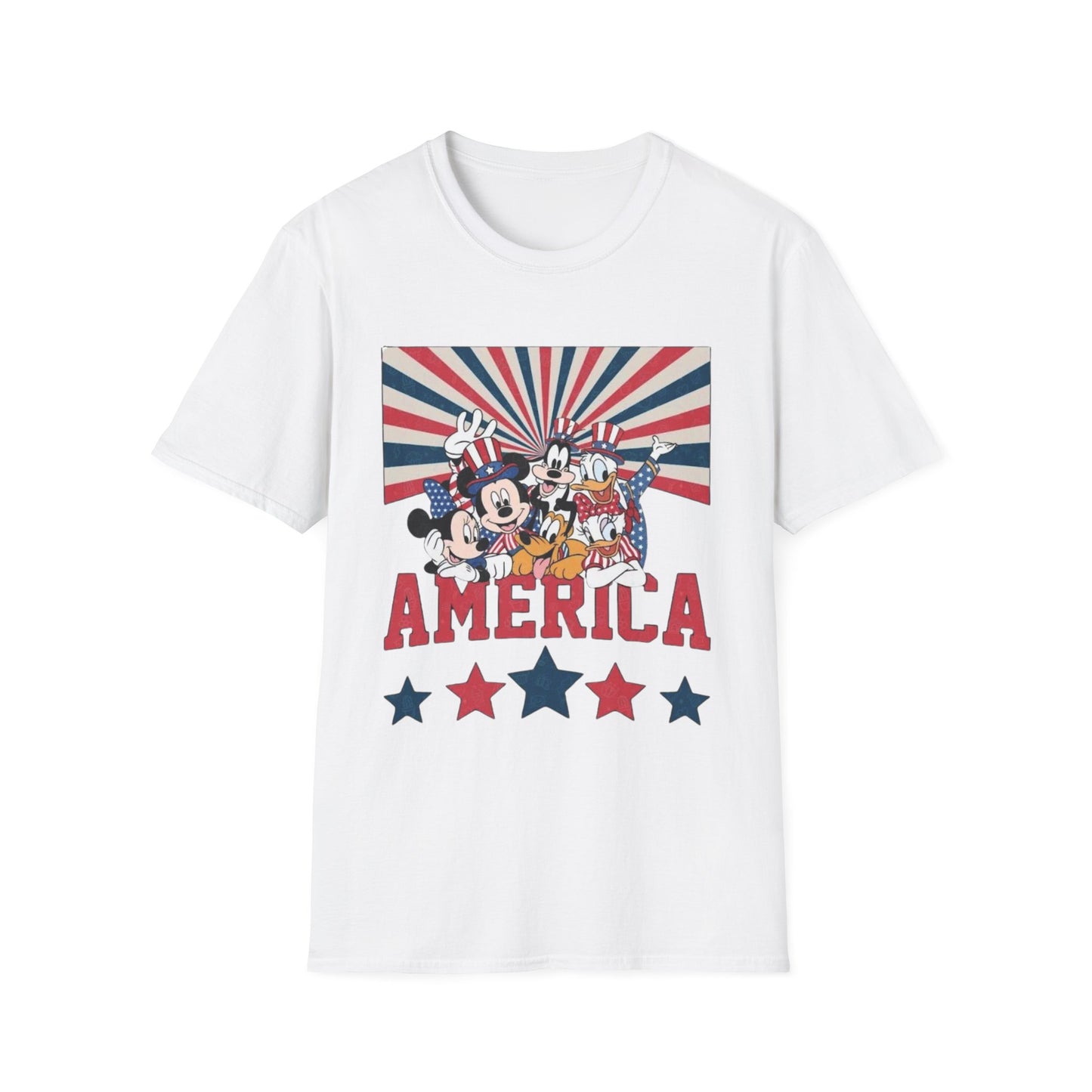 America Mickey & Friends Patriotic T-Shirt