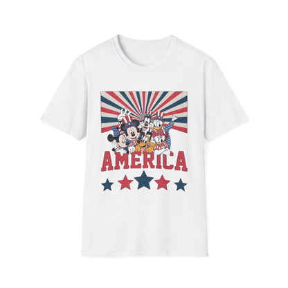America Mickey & Friends Patriotic T-Shirt