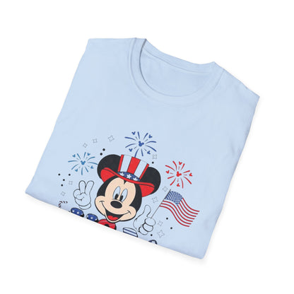Patriotic Mickey USA T-Shirt — Fourth of July Fireworks Tee